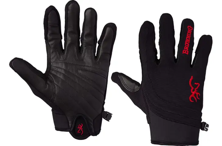 Browning Bg Ace Shooting Gloves X-large Black/red Trim